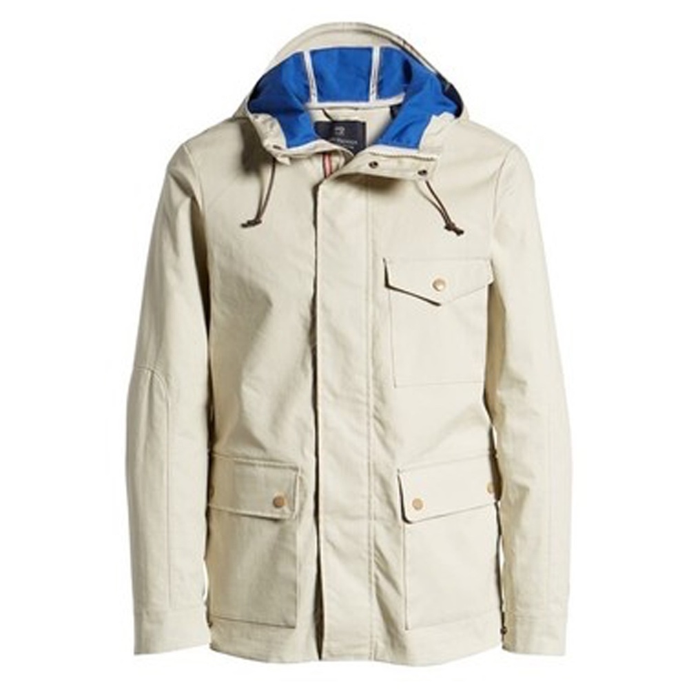 Scotch & Soda Utility Field Jacket Coat Mid-Length Hooded Many Pockets NWOT